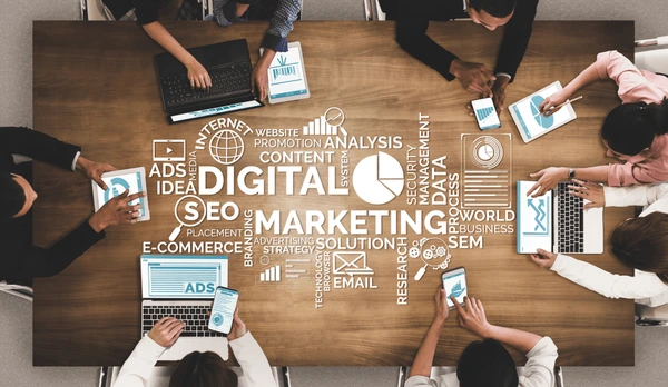 Digital marketing collaboration table
